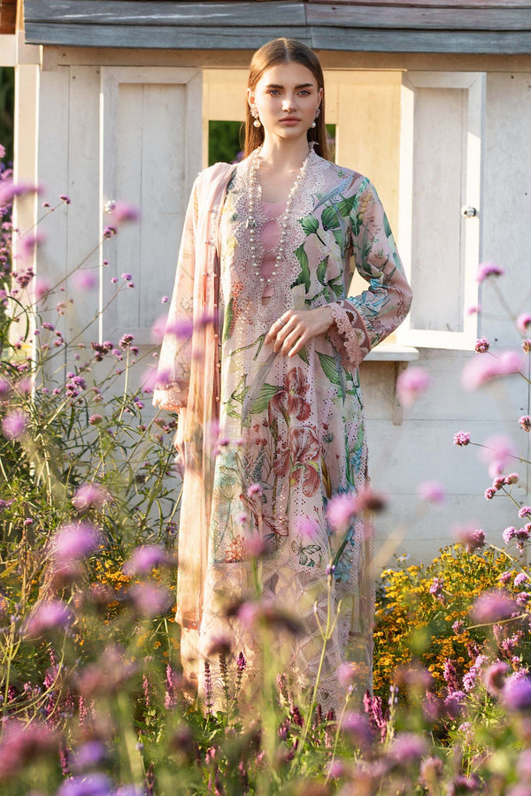MRB - 3PC LAWN CHIKANKARI UNSTICH