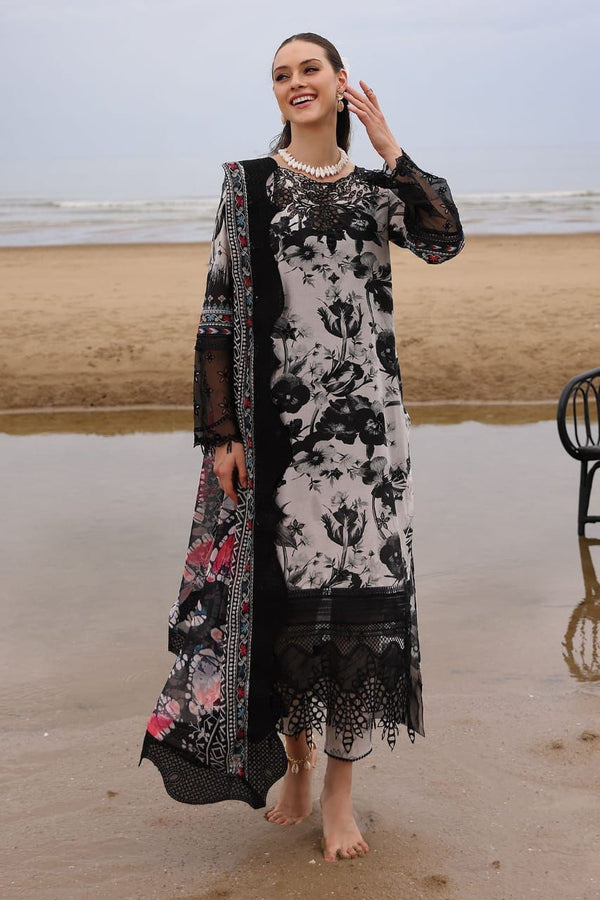 NE - 3PC NE - CHIKANKARI LAWN UNSTICH