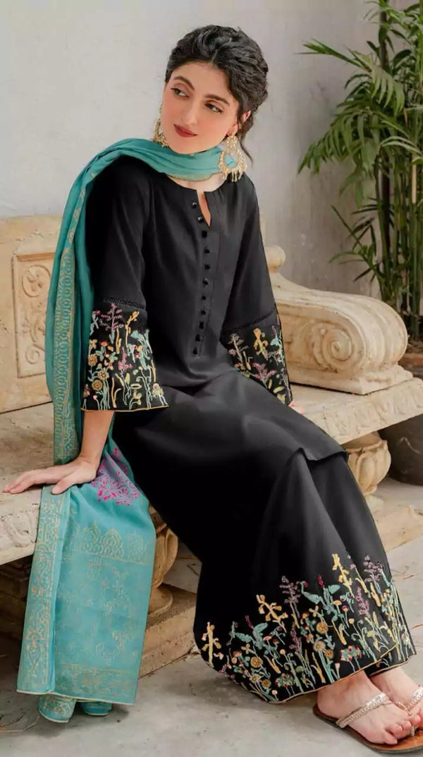 ZRSH - 3PC LAWN EMBROIDERED UNSTICH