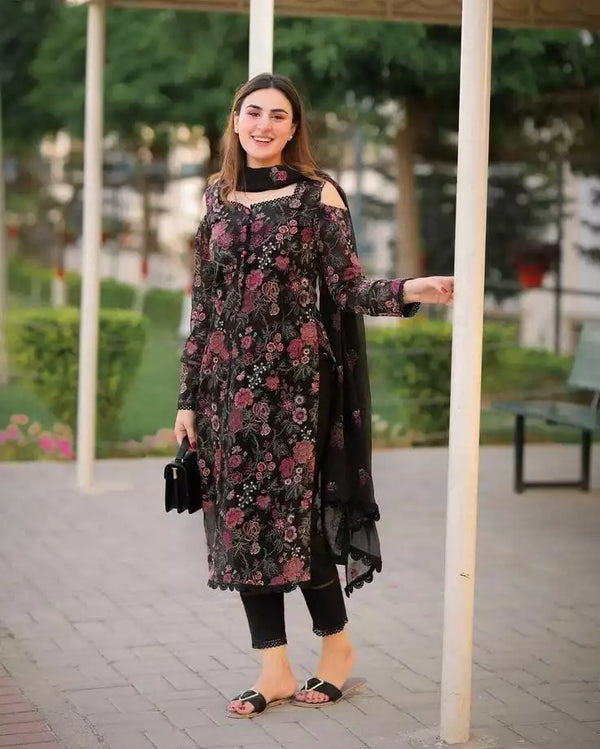 BRZ-3PC LAWN EMBROIDERED UNSTICH