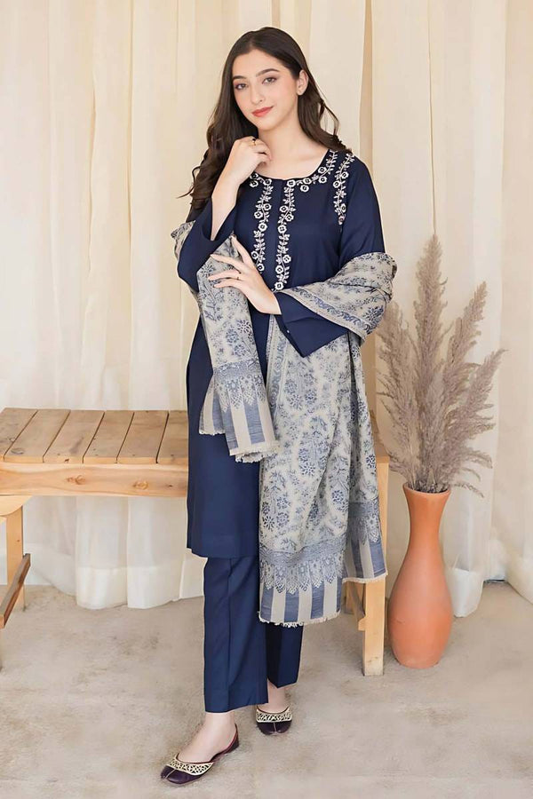 ASN - 3PC LAWN EMBROIDERED UNSTICH