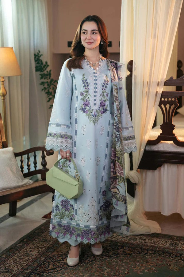 JDE - 3PC DHANAK EMBROIDERED
