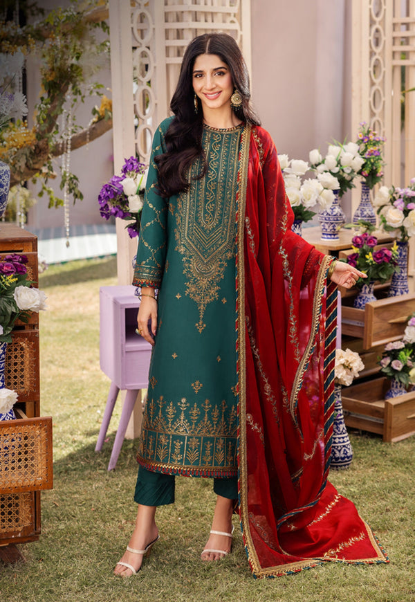 AJ-3PC LAWN EMBROIDERED UNSTICH