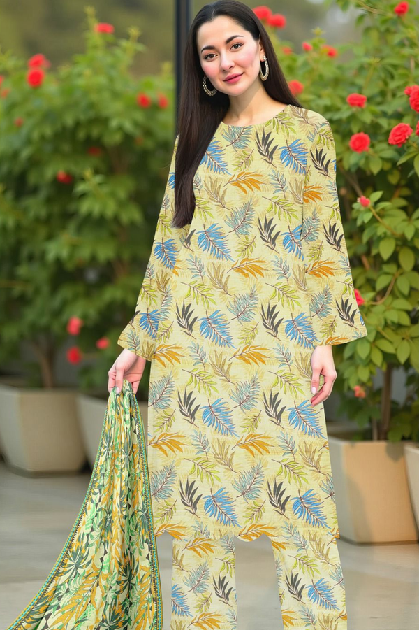 SPH - 3PC PRINTED KHADDAR UNSTITCH