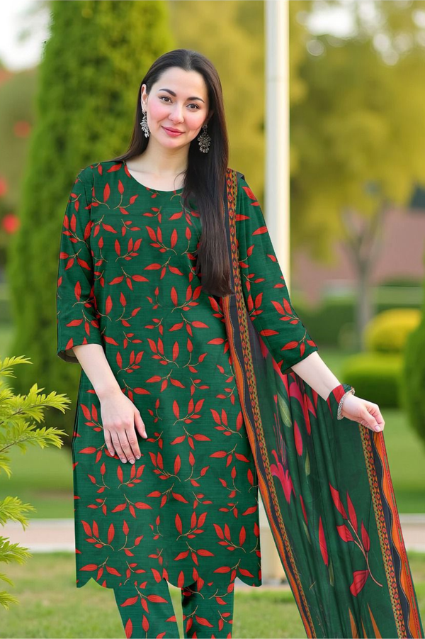 SPH - 3PC PRINTED KHADDAR UNSTITCH