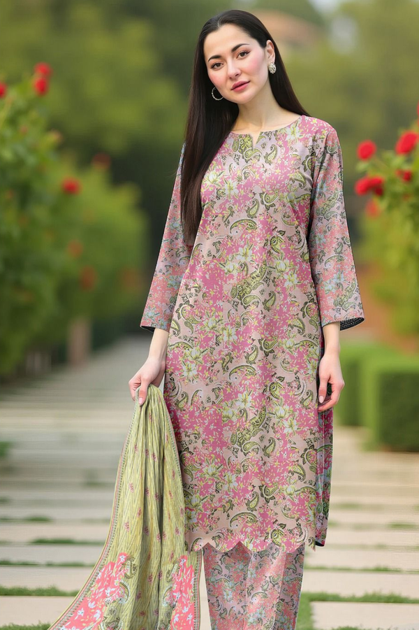 SPH - 3PC PRINTED KHADDAR UNSTITCH