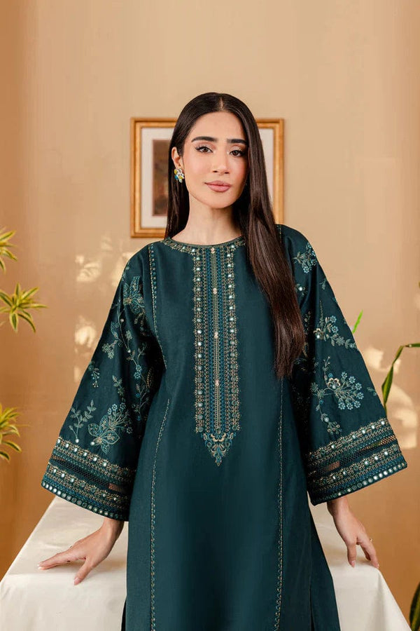 BTK - 2PC DHANAK EMBROIDERED UNSTICH
