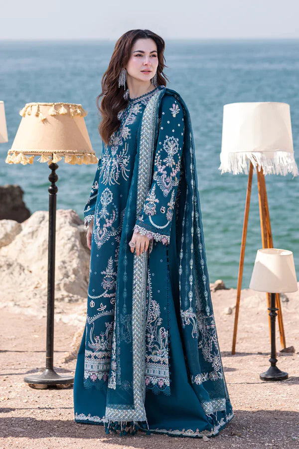 QLK - 3PC DHANAK EMBROIDERED UNSTICH