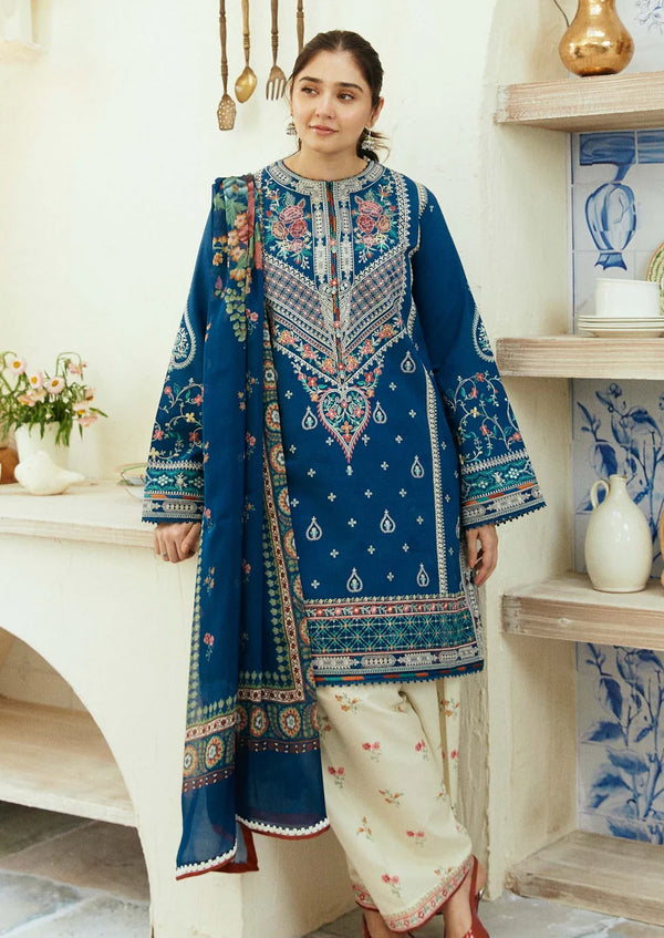 ZRSH-3PC LAWN EMBROIDERED